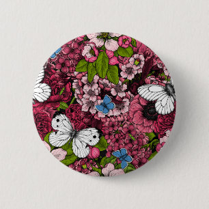 Spring garden 2 6 cm round badge