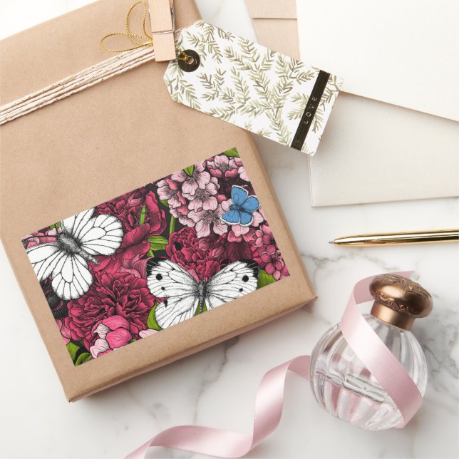 Spring garden 2 rectangular sticker (Gifting)