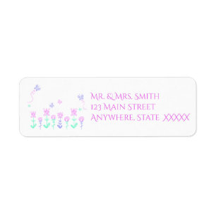 Spring Garden Address Labels