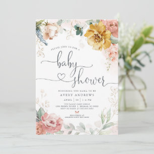 Spring Garden Baby Shower Invitation