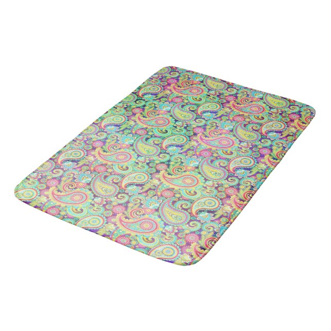 Spring garden bath mat (Angled)