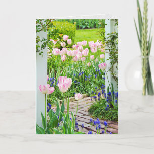 Spring Garden birthday Card