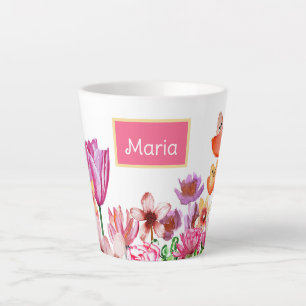 Spring Garden Blooms Latte Mug