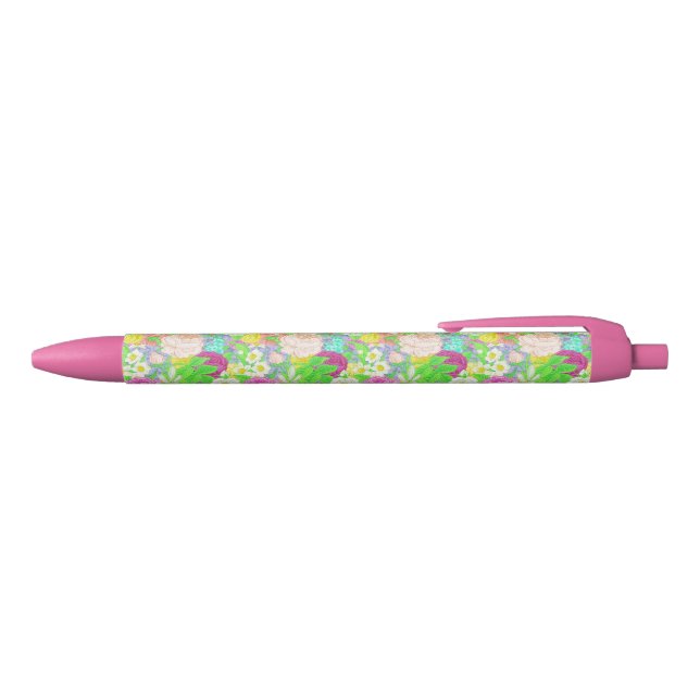 Spring garden blue ink pen (Top)