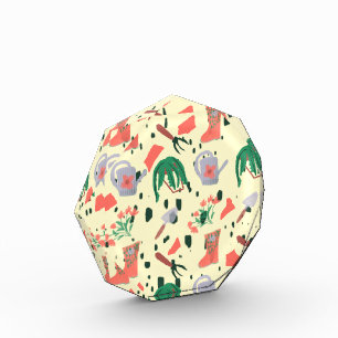 Spring Garden Botanical Doodles Illustration Photo Block