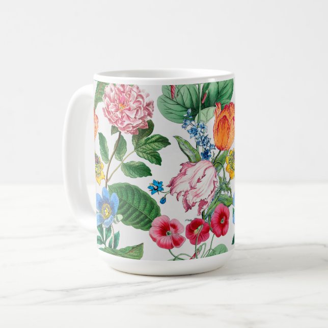 Spring garden coffee mug (Front Left)