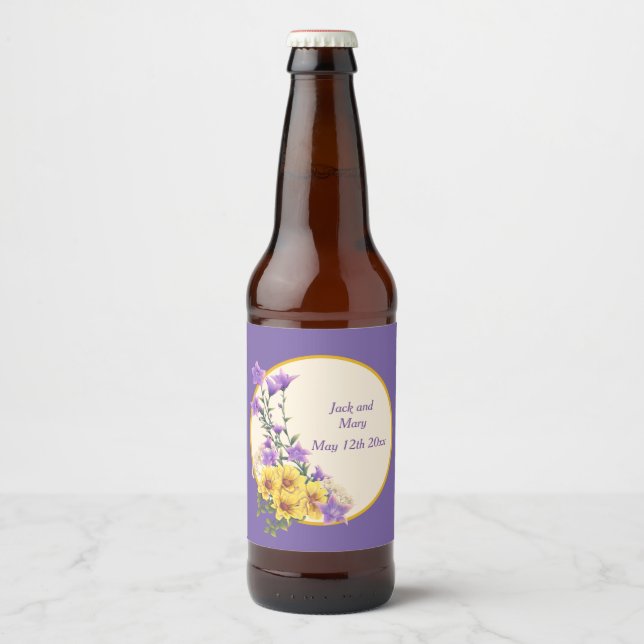 Spring Garden Collection Cream Beer Bottle Label (Front)