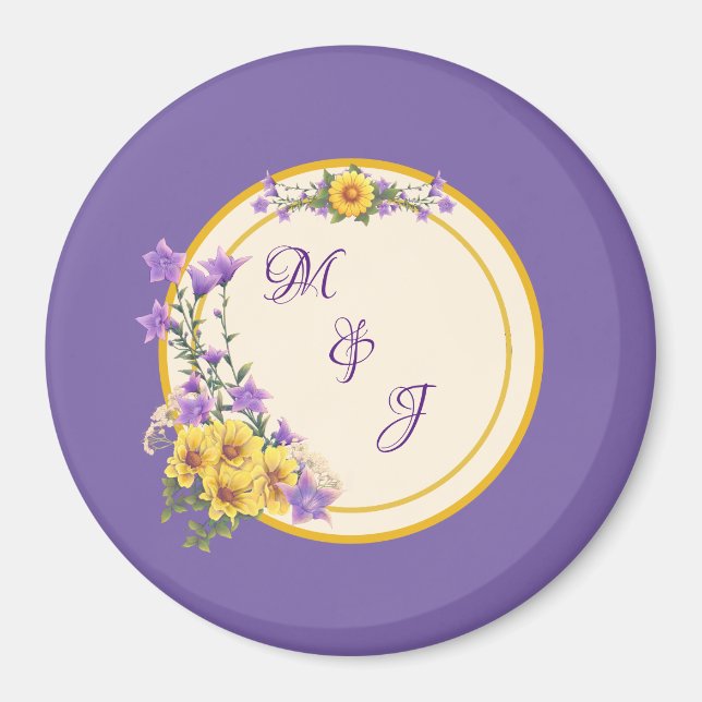 Spring Garden Collection Cream Magnet (Front)