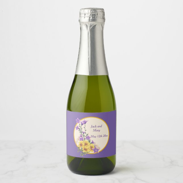 Spring Garden Collection Cream Sparkling Wine Label (Front)