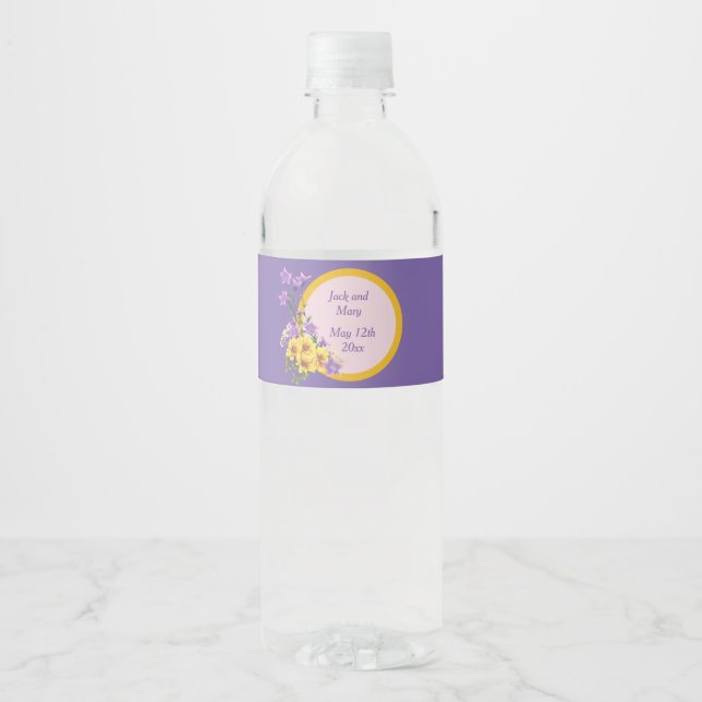 Spring Garden Collection  Water Bottle Label (Front)