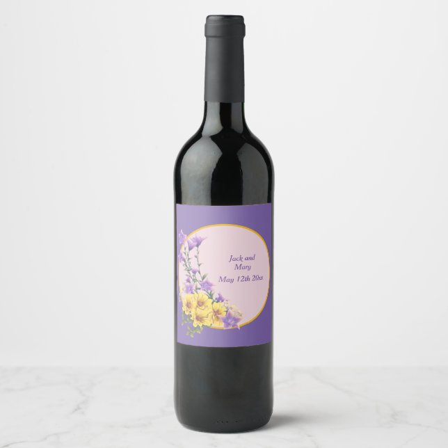 Spring Garden Collection  Wine Label (Front)