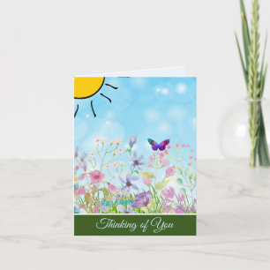 Spring garden customisable note card