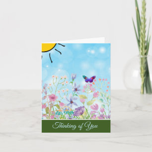 Spring garden customisable note card