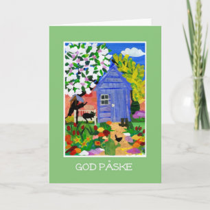 'Spring Garden' Easter Card - Danish Greeting