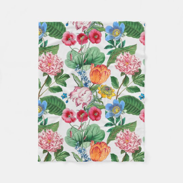 Spring garden fleece blanket (Front)