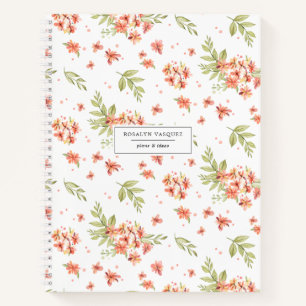 Spring Garden Florals Personalised Journal