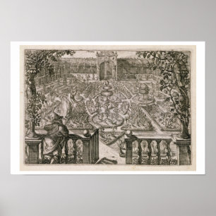 Spring Garden, from 'Hortus Floridus', published 1 Poster