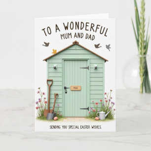 Spring Garden Greetings Card