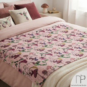 Spring Garden Hummingbird Blanket