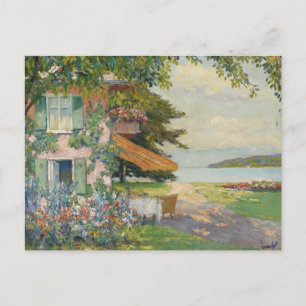Spring Garden in Starnberg   Edward Cucuel Postcard