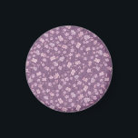 Spring Garden Mother's Day Asian Flowers Japanese Magnet<br><div class="desc">Enjoy this lovely Victorian garden pattern. This vintage design features a beautiful spring garden featuring pink flower buds on the branch with a purple pink background The subtle colour scheme works well with a vintage- or Victorian-style wedding,  bridal shower,  birthday,  Easter,  Mother's Day,  and Christmas gifts.</div>