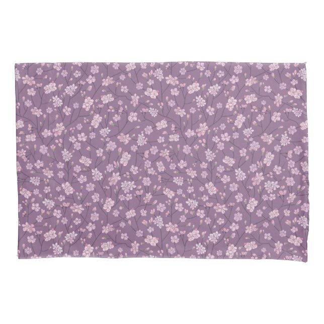 Spring Garden Mother's Day Asian Flowers Japanese Pillowcase (Front)