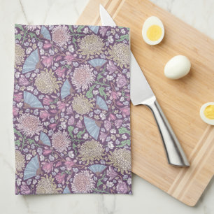 Spring Garden Mother's Day Chrysanthemum Mum Japan Tea Towel