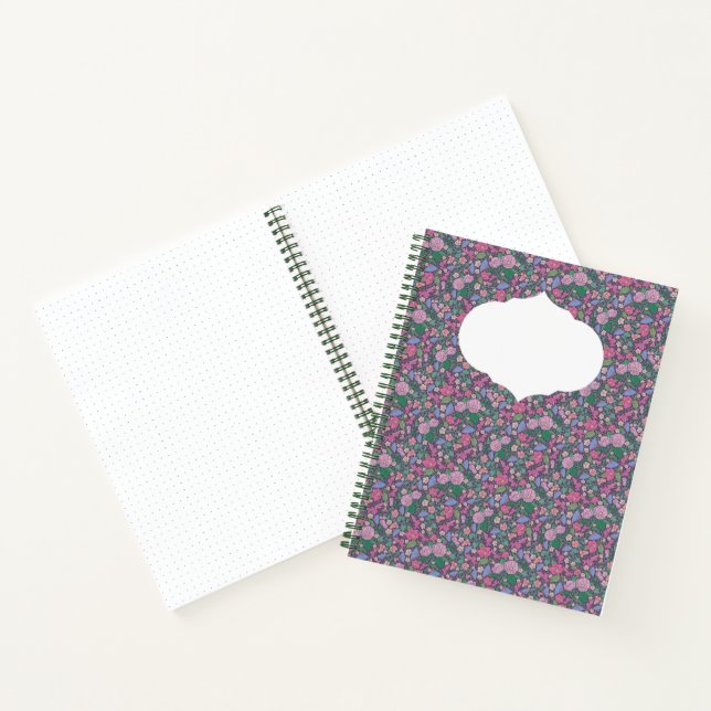 Spring Garden Mother's Day Poppies Japanese Fans Notebook (Inside)