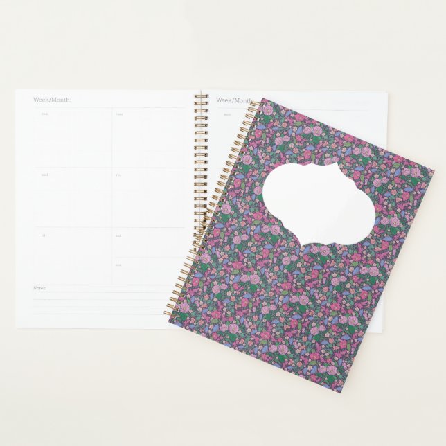 Spring Garden Mother's Day Poppies Japanese Fans Planner (Display)