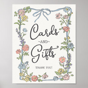 Spring Garden Party Floral Cards & Gifts Poster