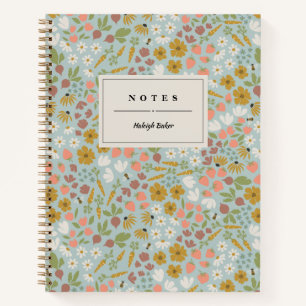 Spring Garden Personalized Notebook