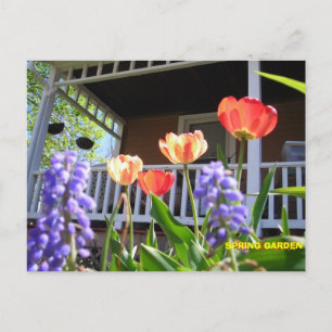 SPRING GARDEN POSTCARD
