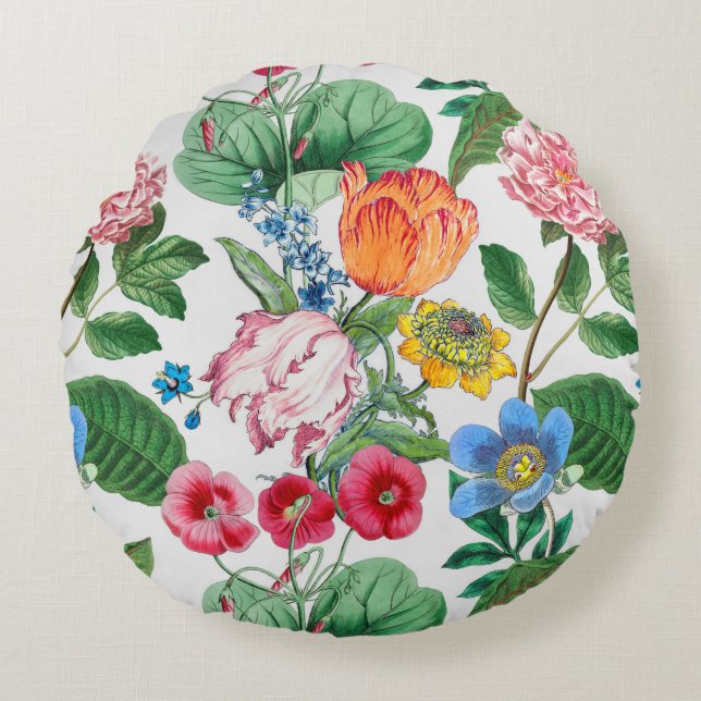Spring garden round cushion (Front)