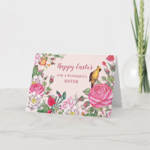 Spring Garden Sister Happy Easter Holiday Card
