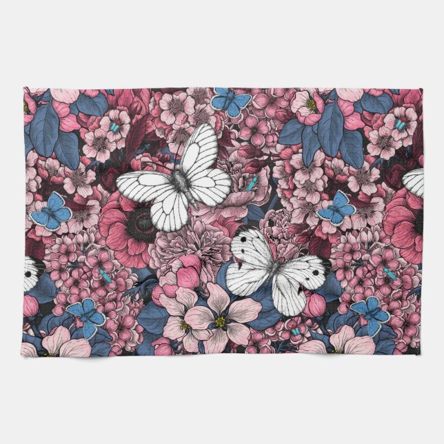 Spring garden tea towel (Horizontal)