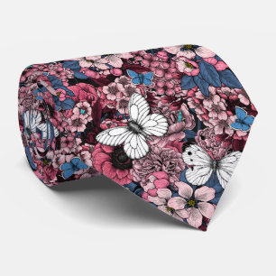 Spring garden tie
