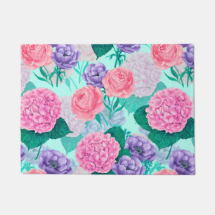 Spring garden watercolor 2 doormat
