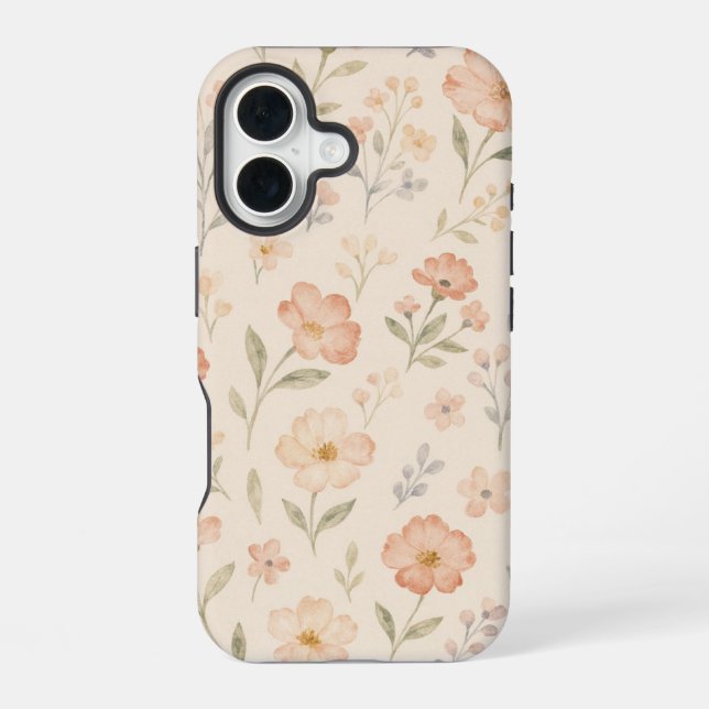 Spring Garden Watercolor Floral Case (Back)