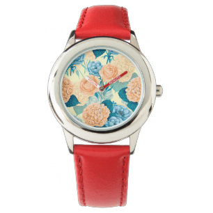 Spring garden watercolor watch