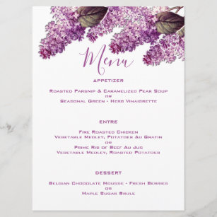 Dining Wedding Menus Zazzle Co Uk