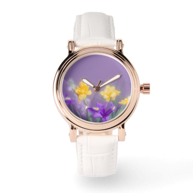 Spring Garden Whisper Floral Watch (Front)