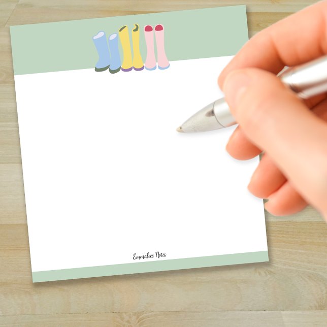 Spring Gardening Boots Customisable Notepad (Creator Uploaded)