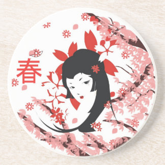 Spring Geisha Coaster