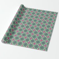 Spring Geometric Green Pink No1