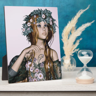 Spring Girl Plaque