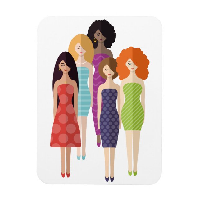 Spring girls magnet (Vertical)
