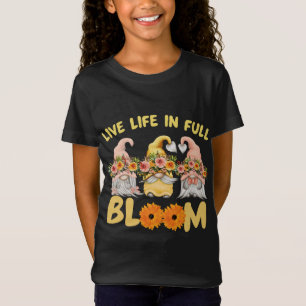 Spring Gnome With Flowers Saying T-Shirt