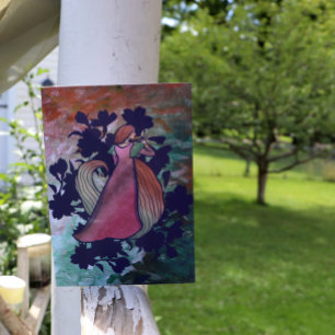 Spring Goddess Butterfly Art Card