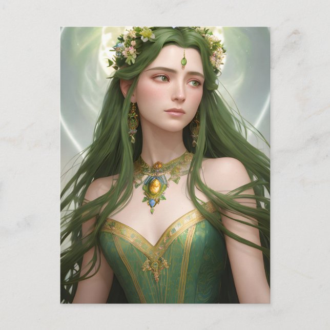 Spring Goddess Postcard (Front)