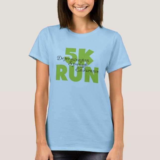 Spring Green 5K Run T-Shirt (Front)